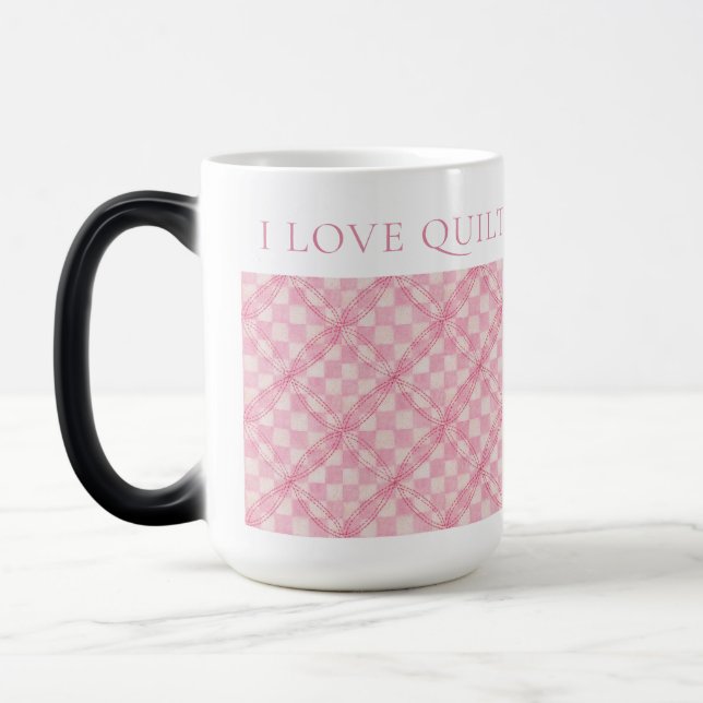 Taza Mágica CHECK QUILT Tall Morphing Mug (Izquierda)