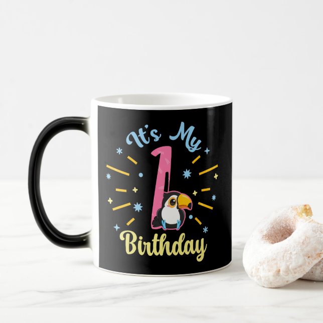 Taza Mágica Chica de Nacimiento de 1 año en Tours por la Cuta (Con donut)