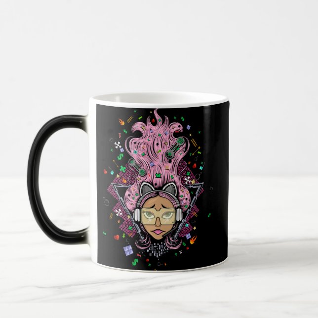 Taza Mágica Chica Gamer (Izquierda)
