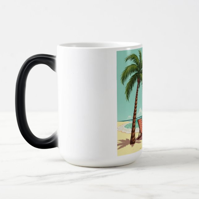 Taza Mágica Chill tropical - Camiseta para palmeras y sillas d (Izquierda)