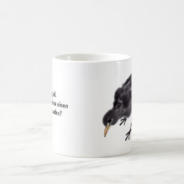 Taza Mágica Chinesische Tuschekunst mit Vogelmotiv