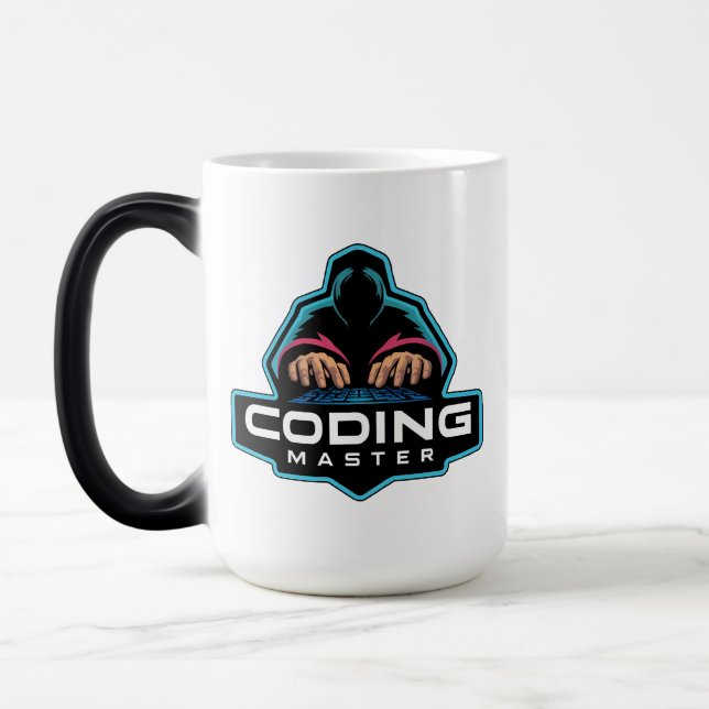 Taza Mágica Ciber-Coding Guru: Regalos tecnológicos (Izquierda)