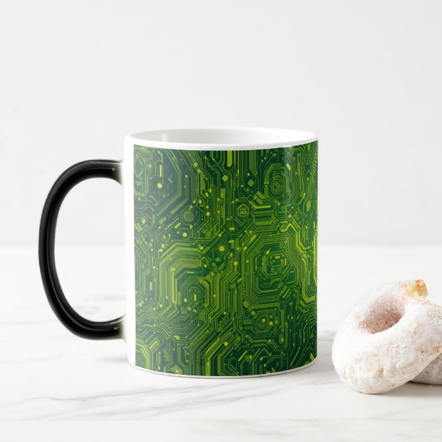 Taza Mágica Cibernatura de Greenish (Con donut)