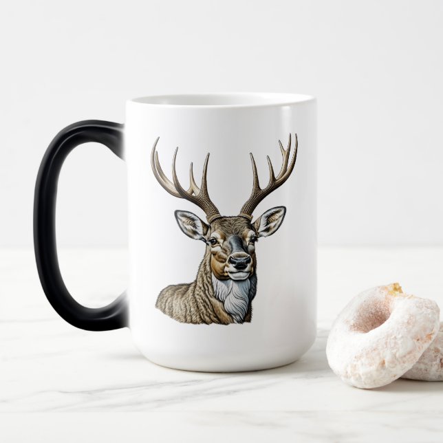 Taza Mágica Ciervo Hermoso con Cornamenta (Con donut)