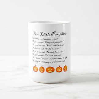 Taza Mágica Cinco pequeños poemas de calabazas para Halloween