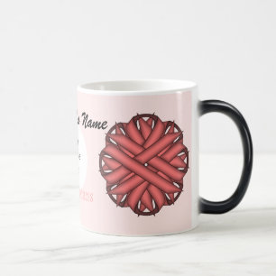 Taza Mágica Cinta de flores rosadas de Kenneth Yoncich