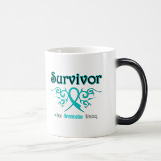 Taza Mágica Cinta tribal del superviviente del cáncer ovárico
