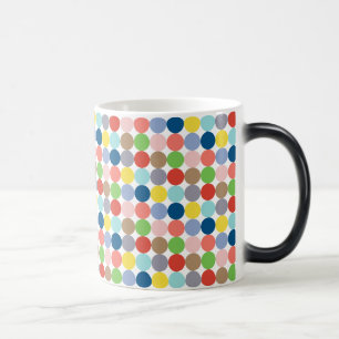 Taza Mágica círculos coloridos de color pastel...
