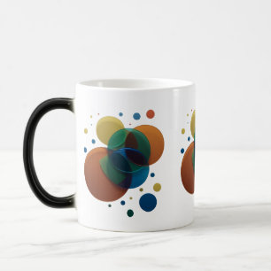 Taza Mágica Círculos que se superponen retro moderno - Morfism
