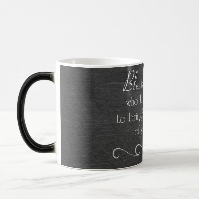 Taza Mágica Cita de amistad en pizarra (Izquierda)