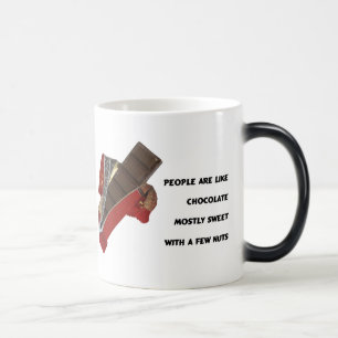 Taza Mágica Cita de chocolate divertida