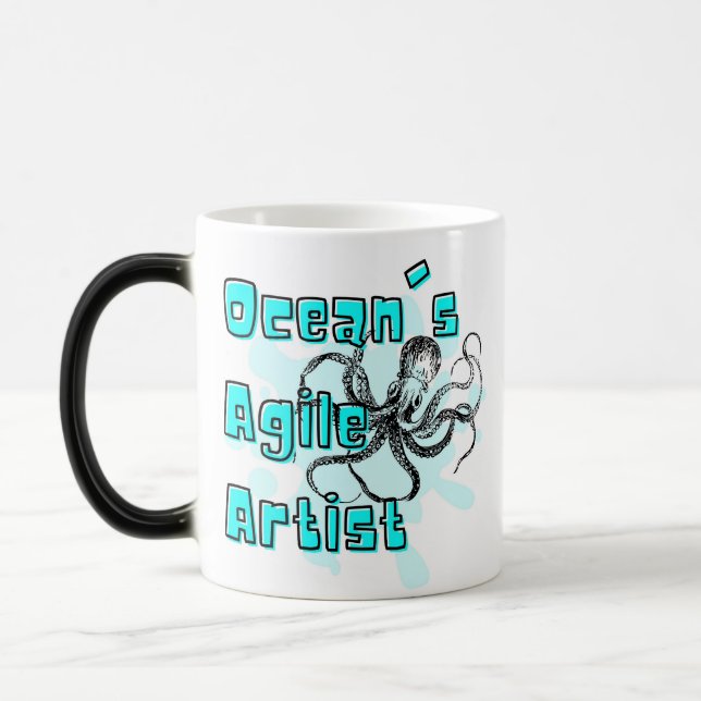 TAZA MÁGICA CITA DE OCTOPUS , ARTISTA DE LA AGILA DEL OCÉANO (Izquierda)