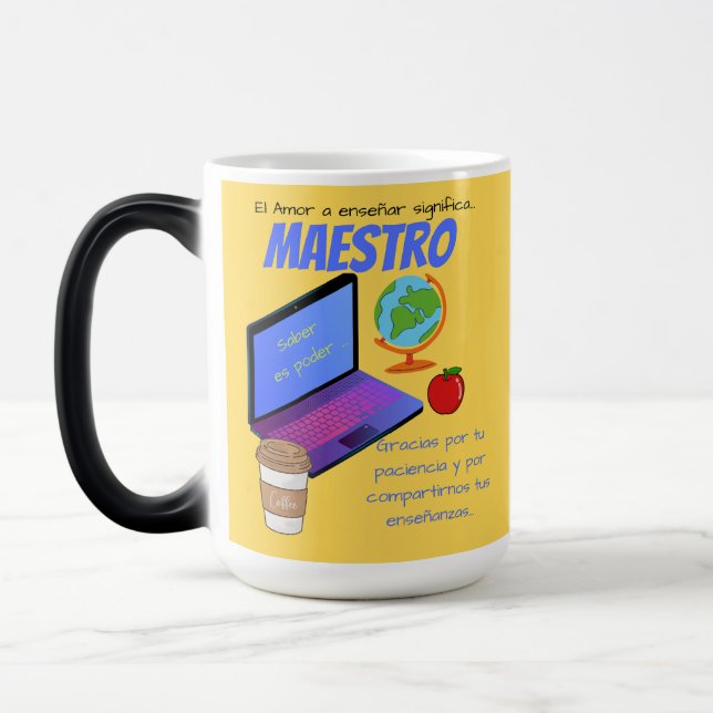 Taza Mágica Cita del maestro de música maestro (Izquierda)
