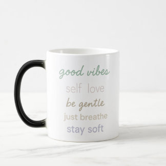Taza Mágica Citas Positivas Pastel - Buenos Vibes Amor A Sí Mi