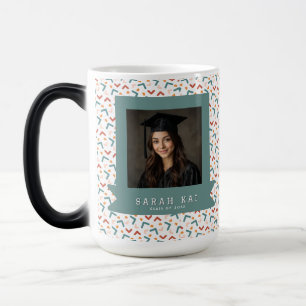 Taza Mágica Clase de graduación con estampa única de Memphis