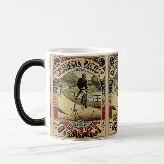 Taza Mágica Clásico de bicicleta de época (Izquierda)
