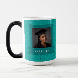 Taza Mágica Clásico estampado de panal de abeja Año de graduac