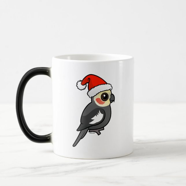 Taza Mágica Cockatiel Santa (Izquierda)
