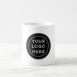 Taza Mágica Código QR negro elegante y elegante