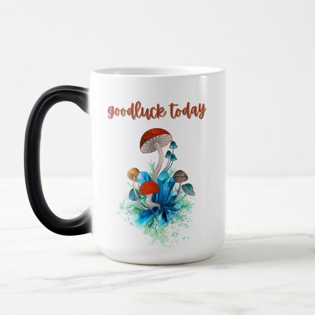 Taza Mágica Coffee Mug (citas de hongos) (Izquierda)