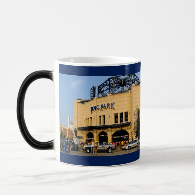 Taza Mágica Coffee Mug-Reveals Foto de Pittsburgh cuando está  (Izquierda)