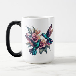 Taza Mágica Colibrí y flor Gran Morphing