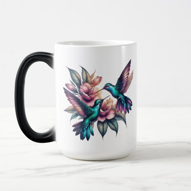 Taza Mágica Colibrí y flor Gran Morphing (Izquierda)