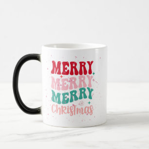 TAZA MÁGICA COLORIDA MERRY CHRISTMAS MUG
