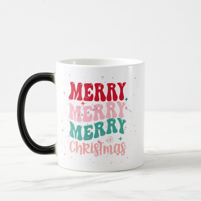 TAZA MÁGICA COLORIDA MERRY CHRISTMAS MUG (Izquierda)