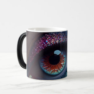 Taza Mágica Colorido Bonito de fantasía Purpurina Ojo cerrado