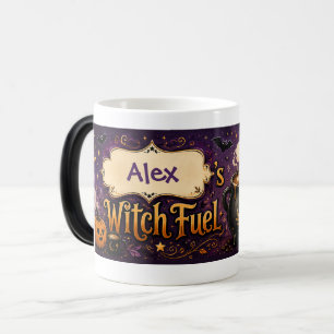 Taza Mágica Combustible de Bruja Personalizado Halloween