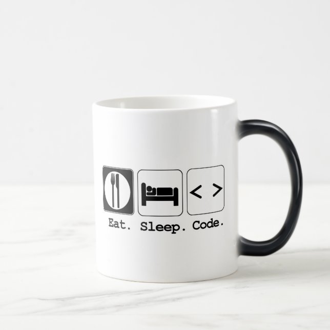 Taza Mágica comer dormir programar (Derecha)