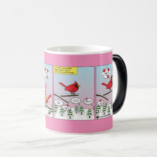 Taza Mágica Cómic De Modernas Llamadas A La Aparición De Aves