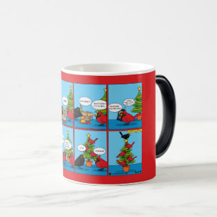 Taza Mágica Cómo decorar un cómic de árbol de Navidad