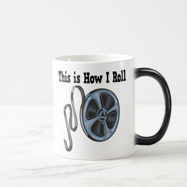 Taza Mágica Cómo enrollar la película de cine en cinta (Derecha)