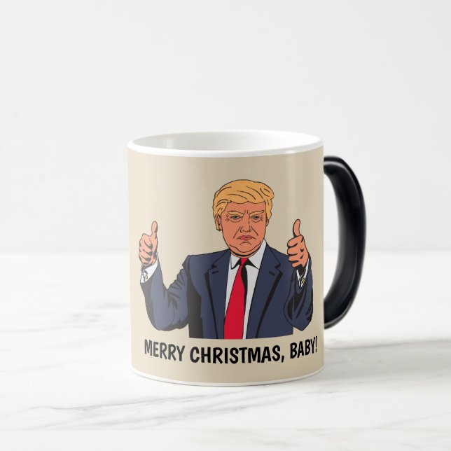 Taza Mágica Cómprate de café de Donald Trump gracioso, altibaj (Anverso derecho)