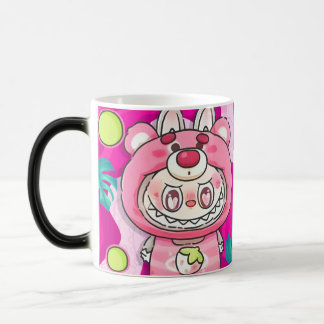 taza magica con motivo labubu