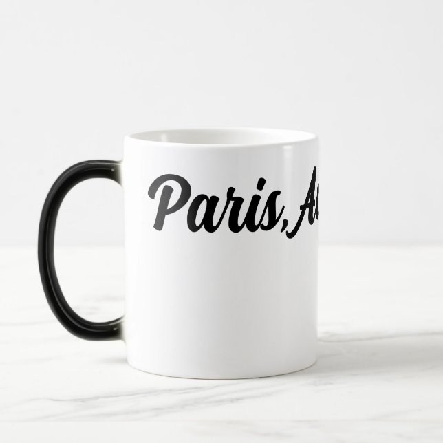 Taza Mágica con tema de París  (Izquierda)