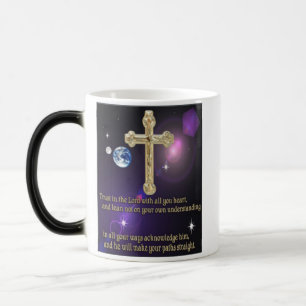 Taza Mágica Confianza en los proverbios del Señor 3:5 regalos