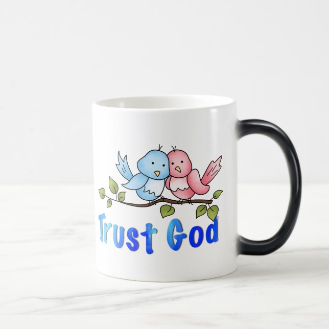 Taza Mágica Confiar en Dios Mug (Derecha)