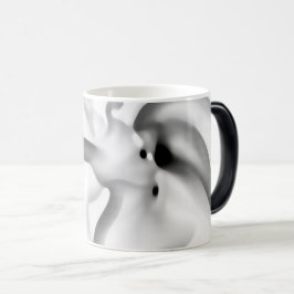Taza Mágica Congelado: Gris abstracto, blanco y negro