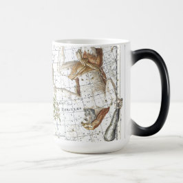Taza Mágica Constelación de Hércules en el mapa del cielo vint