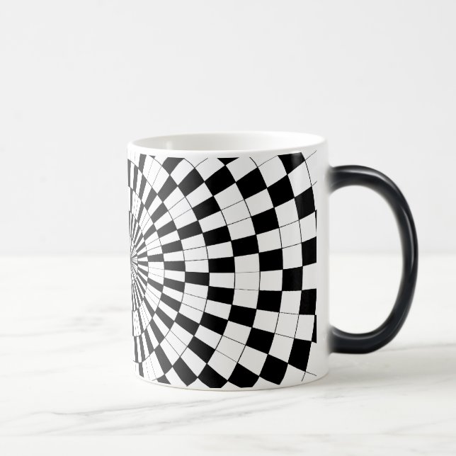 Taza Mágica Contrarresta espiral Morphing Mug por Kenneth Yonc (Derecha)
