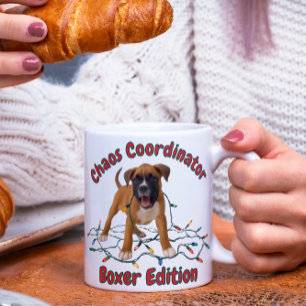 Taza Mágica Coordinador de Caos de Perro Boxer