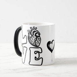 Taza Mágica Corazón humano anatómico AMOR 
