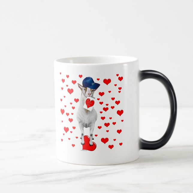 Taza Mágica Corazones de cabra de San Valentín (Derecha)