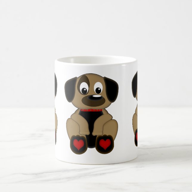 Taza Mágica Corazones del perrito (Centro)