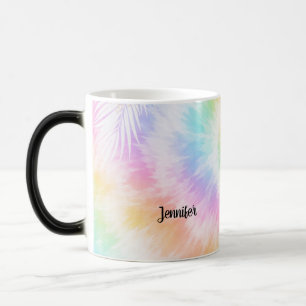 Taza Mágica Corbata teñida pastel rosa chic femenino          