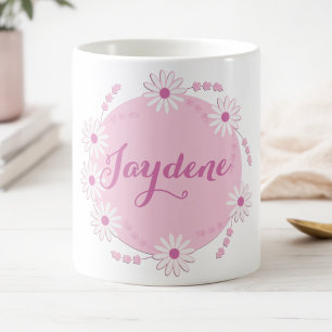Taza Mágica Corona de margarita rosa pastel