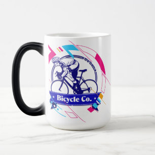 Taza Mágica Corredor de Bicicleta Retro